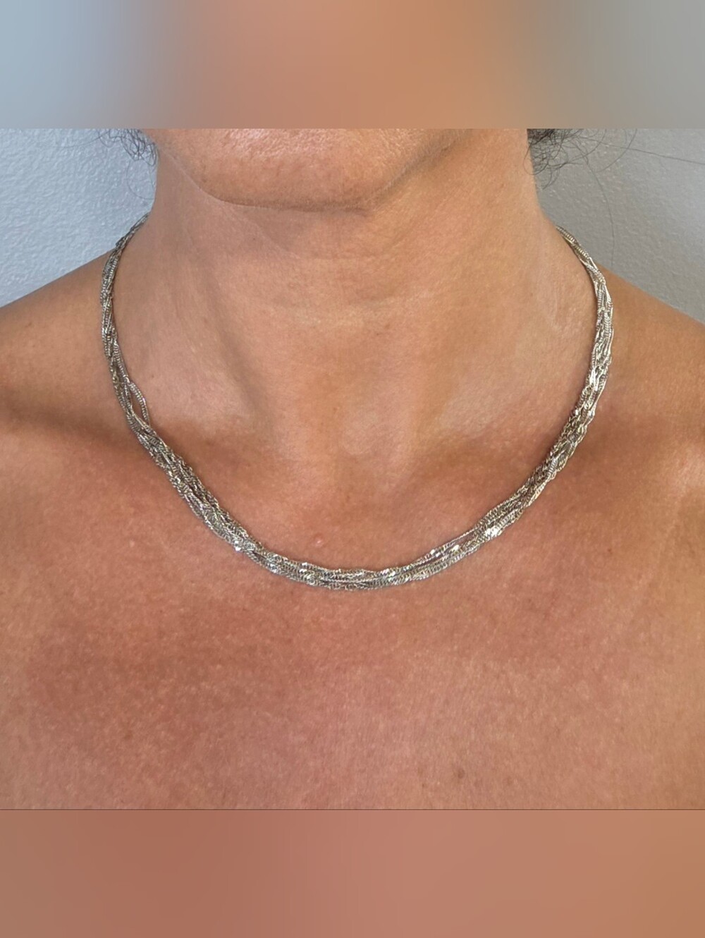 Silver Multi Chain Necklace - Women Jewelry